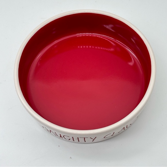 Rae Dunn NAUGHTY CLAWS Small Pet Bowl / Pet Feeder for Cat/Small Dog - Picture 4 of 5